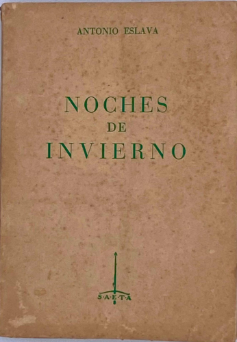 Portada del libro de NOCHES DE INVIERNO. ANTONIO ESLAVA.