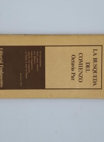 Portada del libro de LA BÚSQUEDA DEL COMIENZO