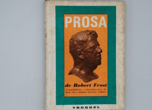 Portada del libro de PROSA DE ROBERT FROST.