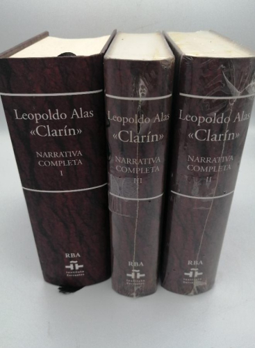 Portada del libro de NARRATIVA COMPLETA. LEOPOLDO ALAS CLARÍN