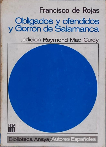 Book cover from OBLIGADOS Y OFENDIDOS Y GORRÓN DE SALAMANCA