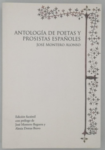 Portada del libro de ANTOLOGIA DE POETAS Y PROSISTAS ESPAÑOLES