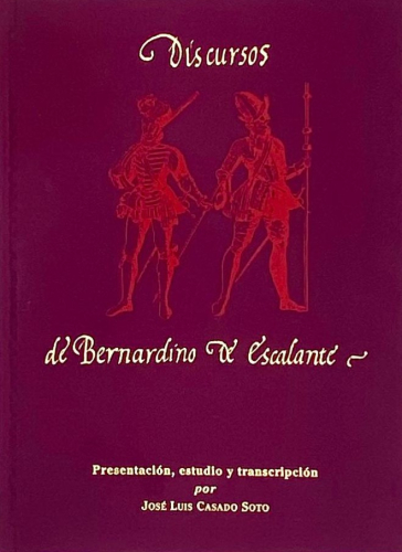 Portada del libro de DISCURSOS DE BERNARDINO DE ESCALANTE.