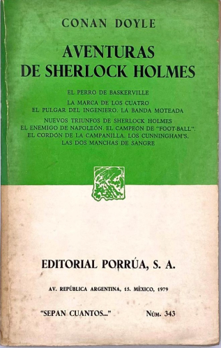 Portada del libro de AVENTURAS DE SHERLOCK HOLMES