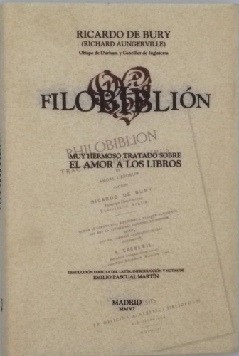 Portada del libro de FILOBIBLIÓN.