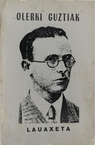 Portada del libro de Olerki Guztiak.