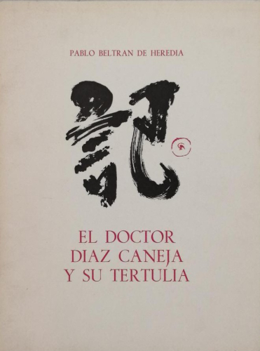 Portada del libro de EL DOCTOR DIAZ CANEJA Y SU TERTULIA