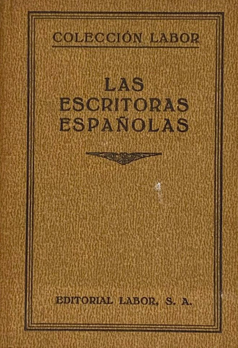 Portada del libro de LAS ESCRITORAS ESPAÑOLAS