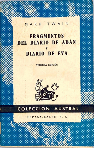Portada del libro de FRAGMENTOS DEL DIARIO DE ADÁN Y DIARIO DE EVA