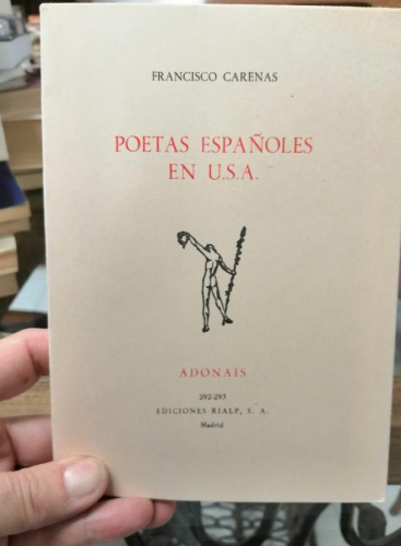 Portada del libro de POETAS ESPAÑOLES EN USA