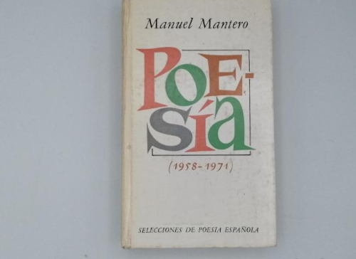 Portada del libro de POESÍA (1958-1971)