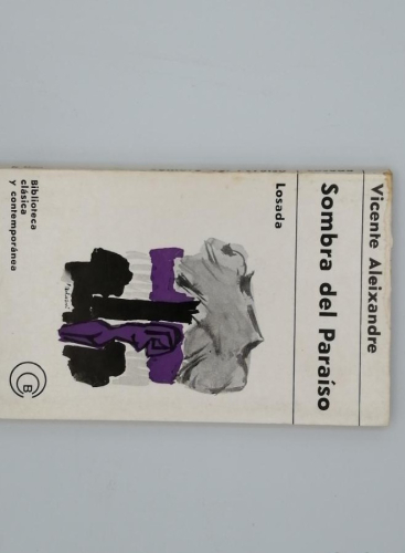 Portada del libro de Sombra del Paraíso. Vicente Aleixandre