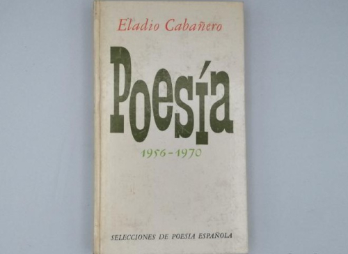 Portada del libro de POESÍA 1956-1970