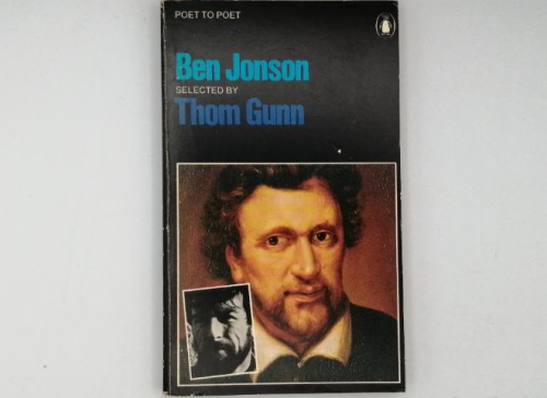 Portada del libro de BEN JONSON SELECTED BY THOM GUNN.