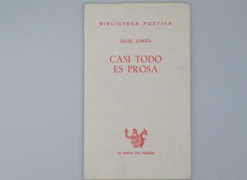 Portada del libro de CASI TODO ES PROSA