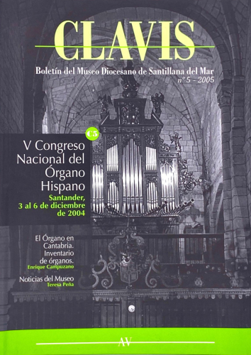 Portada del libro de Enrique Campuzano y Teresa Peña - Clavis. Boletín del Museo Diocesano de Santillana del Mar, n.5