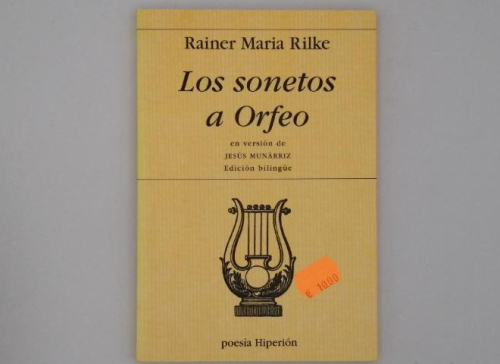 Portada del libro de LOS SONETOS A ORFEO
