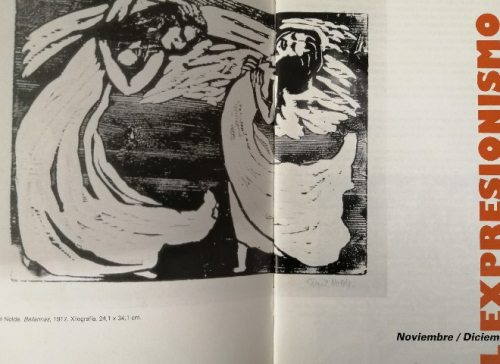 Portada del libro de El expresionismo.Catálogo. Noviembre/Diciembre 1996.Fundación Marcelino Botín.