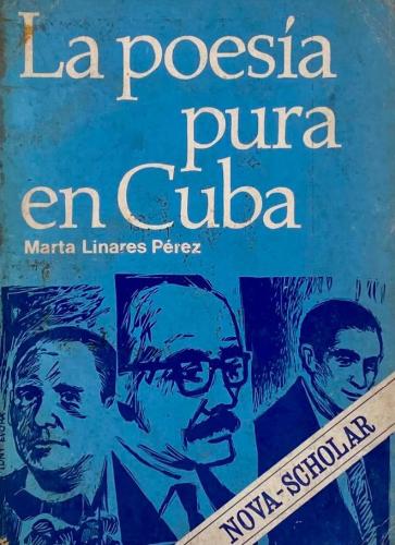 Portada del libro de LA POESÍA PURA EN CUBA. MARTA LINARES PÉREZ