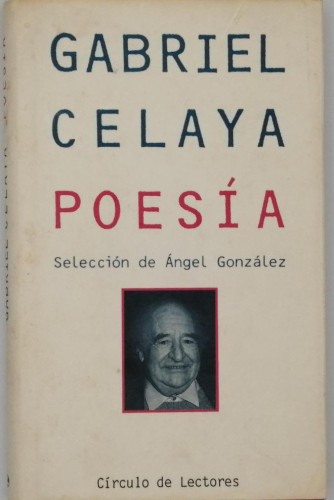 Portada del libro de POESÍA. GABRIEL CELAYA