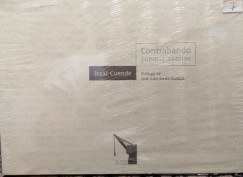 Portada del libro de CONTRABANDO, POEMAS SÚBITOS