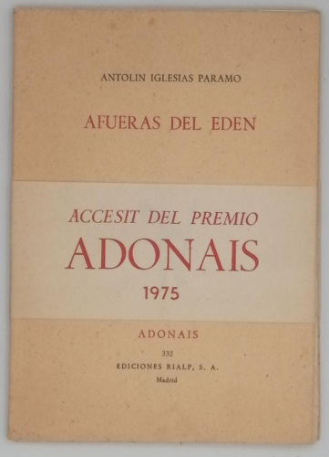 Portada del libro de AFUERAS DEL EDÉN