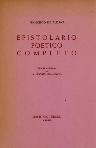 Portada del libro de EPISTOLARIO POÉTICO COMPLETO