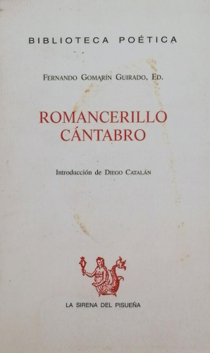 Portada del libro de ROMANCERILLO CÁNTABRO.