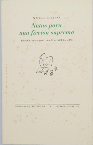 Portada del libro de NOTAS PARA UNA FICCIÓN SUPREMA