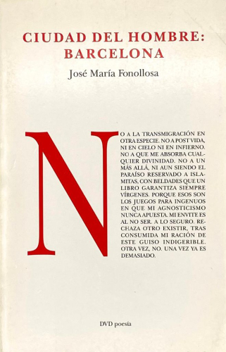 Portada del libro de CIUDAD DEL HOMBRE, BARCELONA