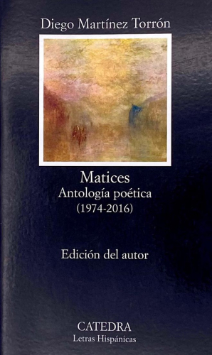 Portada del libro de MATICES. ANTOLOGÍA POÉTICA (1974-2016)