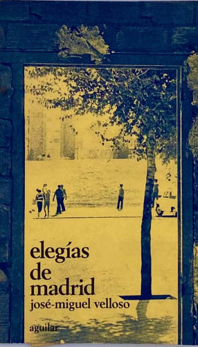Portada del libro de ELEGÍAS DE MADRID