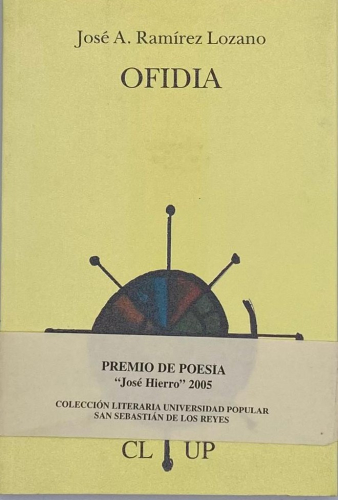Portada del libro de OFIDIA. JOSÉ A