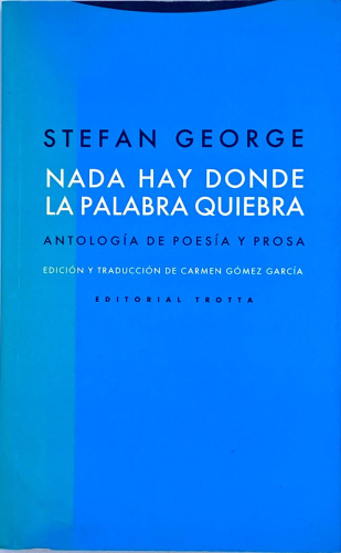 Portada del libro de NADA HAY DONDE LA PALABRA QUIEBRA