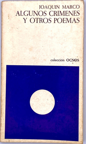 Portada del libro de ALGUNOS CRÍMENES Y OTROS POEMAS