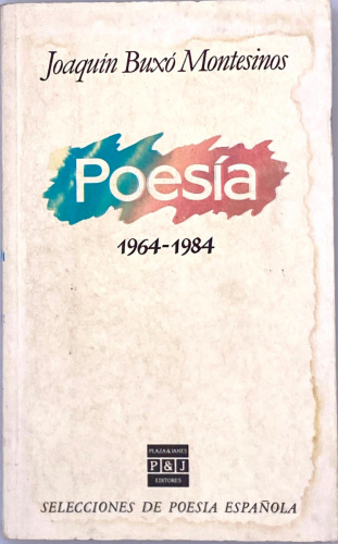 Portada del libro de POESÍA 1964-1984