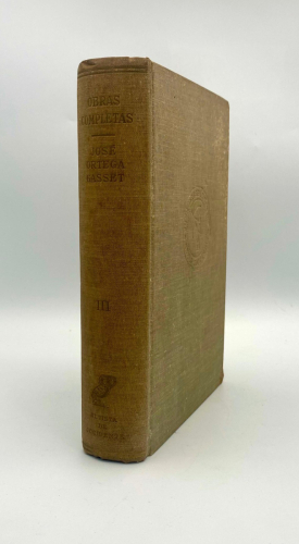 Portada del libro de JOSÉ ORTEGA GASSET. OBRAS COMPLETAS III REVISTA DE OCCIDENTE.