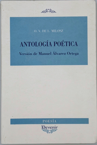 Portada del libro de Antología poética