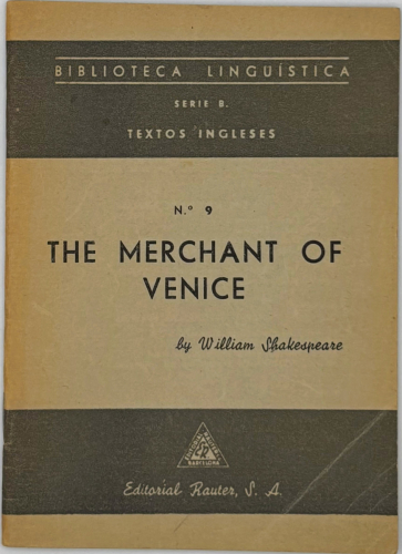 Portada del libro de The merchant of Venice