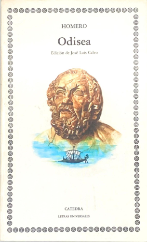 Portada del libro de ODISEA. HOMERO. EDICIÓN DE JOSÉ LUIS CALVO