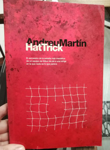 Portada del libro de Hattrick. Andreu Martín.